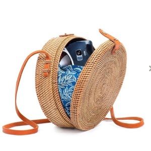 Rattan Hand Woven Round Bag